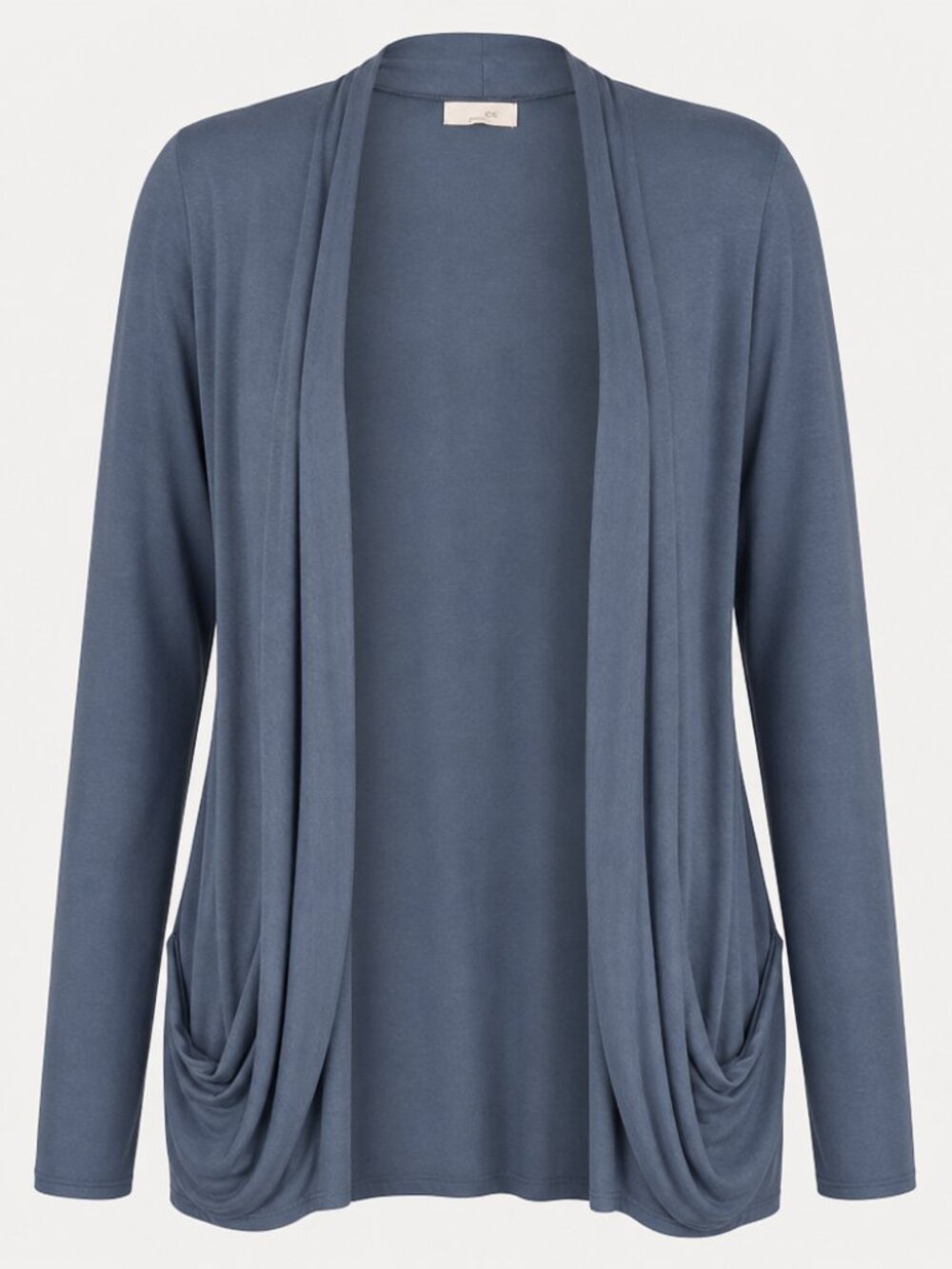 Maurices Drape Front Lightweight Stretch Soft Blue 3/4 Sleeves Cardigan XL